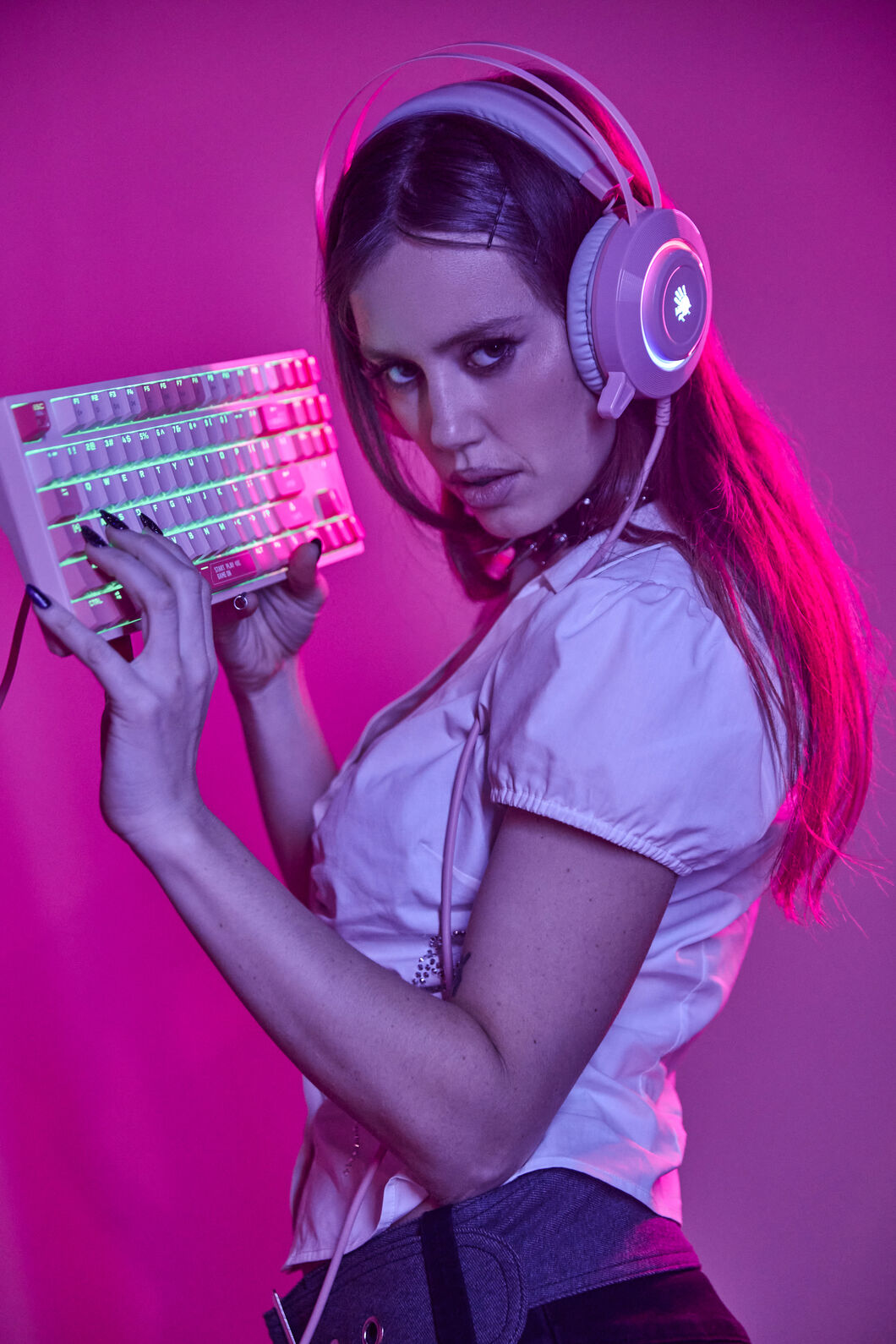 BLOODY - G521Virtual 7.1 SS Headset - pink