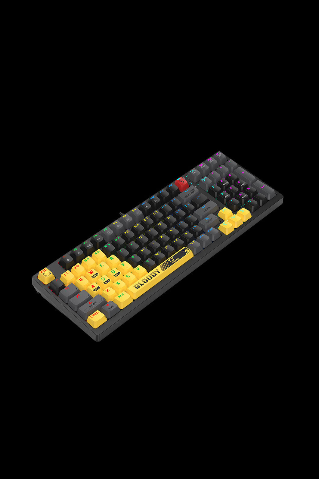 BLOODY - S98 BLMS Mechanical KB 80% - sports-lime