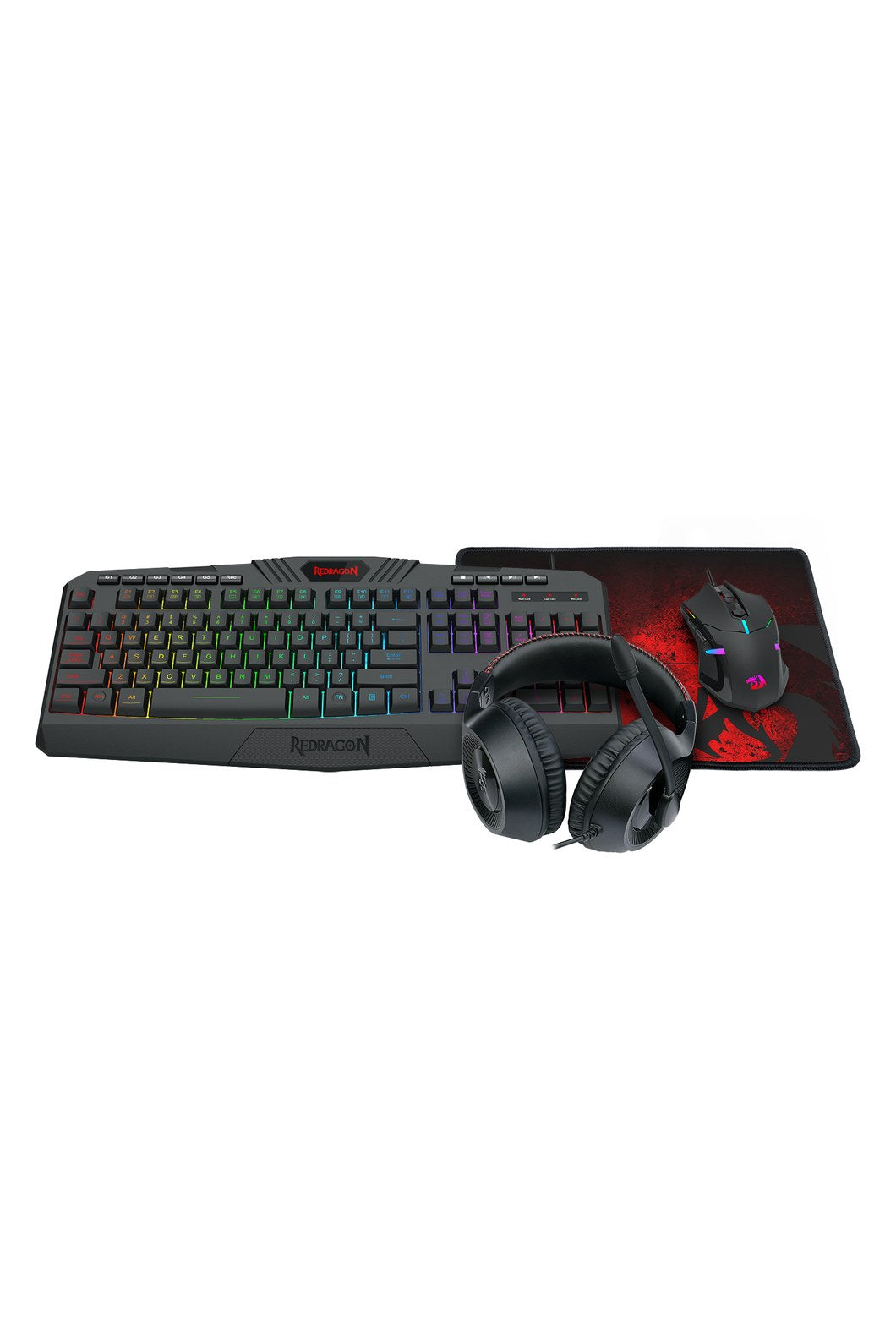REDRAGON - S101-BA-3 4 in 1 Combo - black