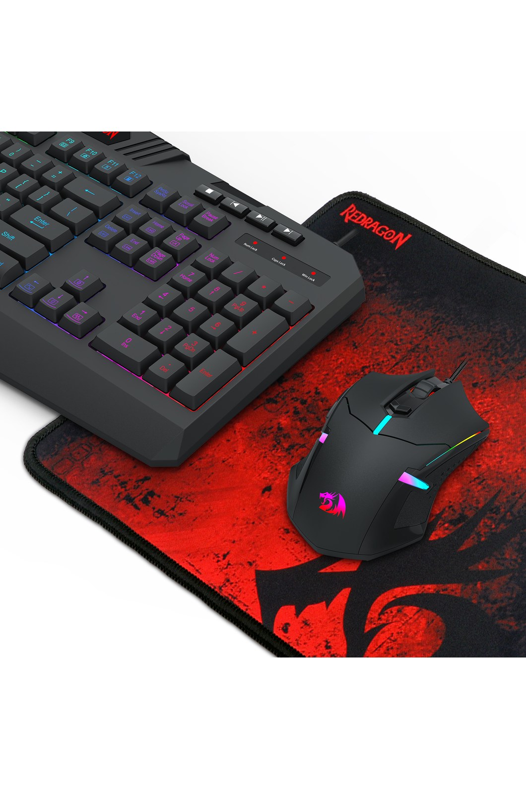 REDRAGON - S101-BA-3 4 in 1 Combo - black