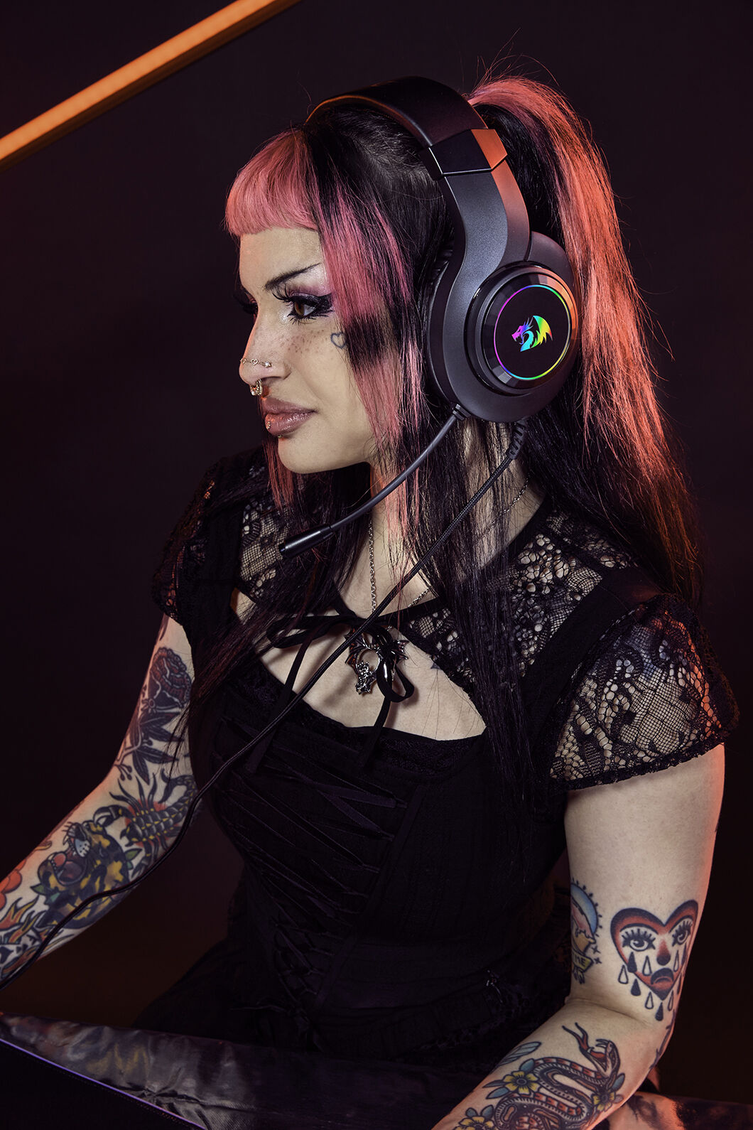 REDRAGON - H260RGB Hylas Standard Headset - black