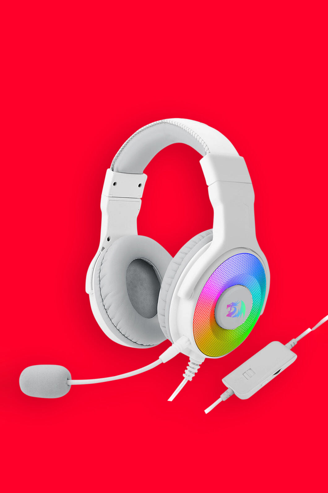 REDRAGON - H350W-RGB Pandora 7.1C Headset - white