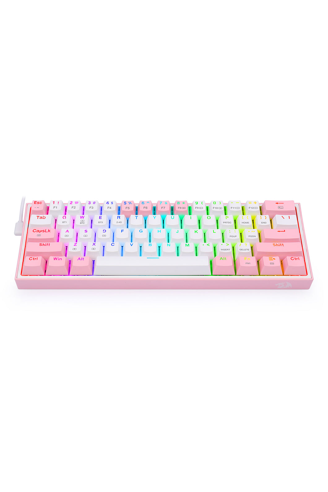 REDRAGON - K616-RGB Fizz Pro 65% KB - white-pink