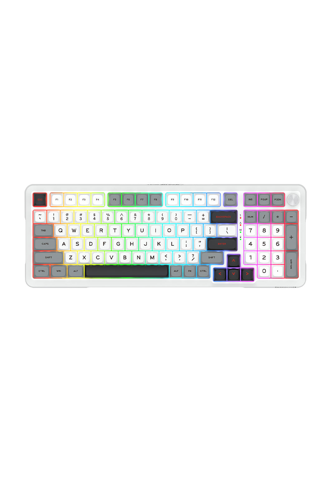 Redragon K688WGL RGB Pro Bragi White Full Size Gasket Wireless