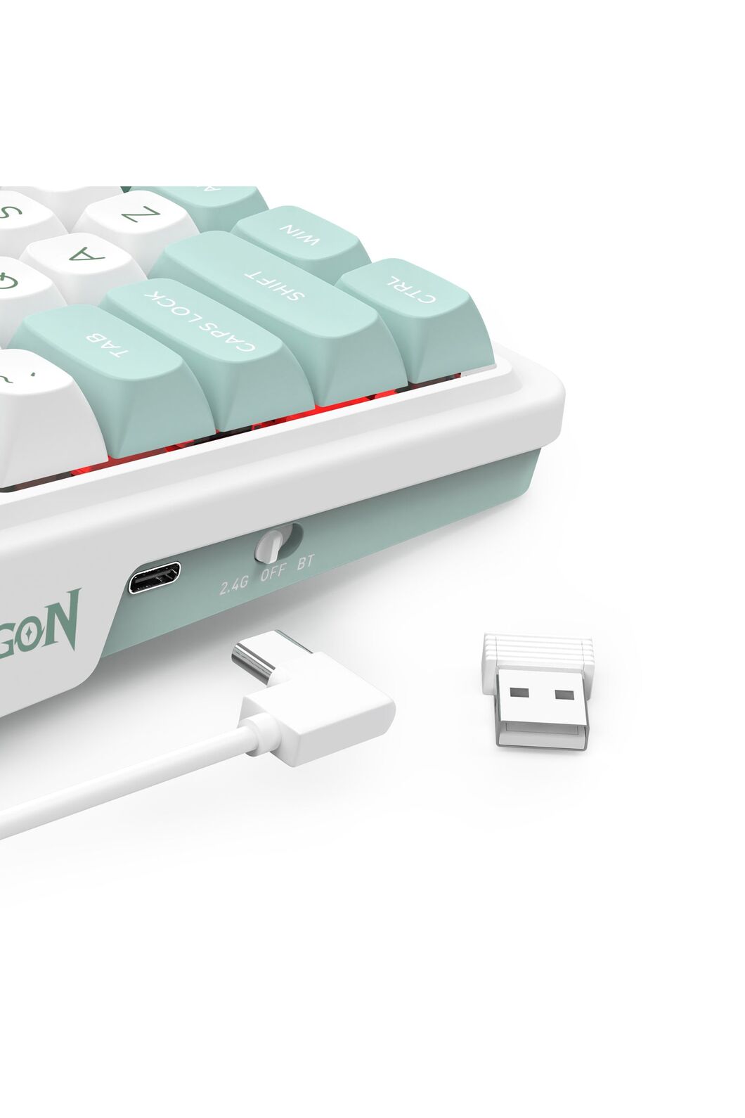 REDRAGON - K719WG-RGB-PRO Galatin Pro KB - green