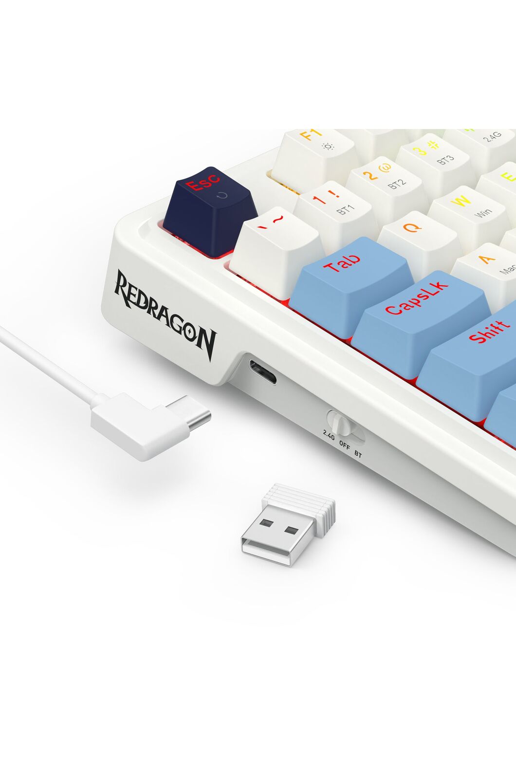 REDRAGON - K728WBB-RGB-PRO AntoniumPro KB - white