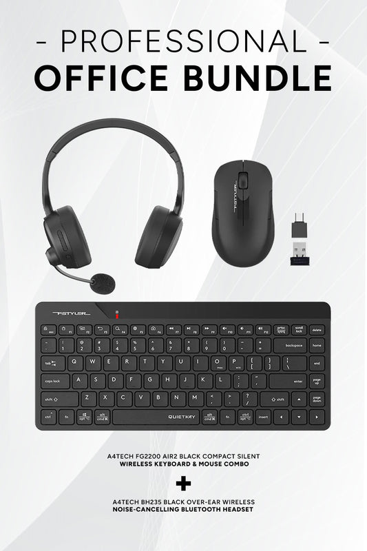 Electronic Rebellion A4Tech FG2200 + BH235 Office Bundle