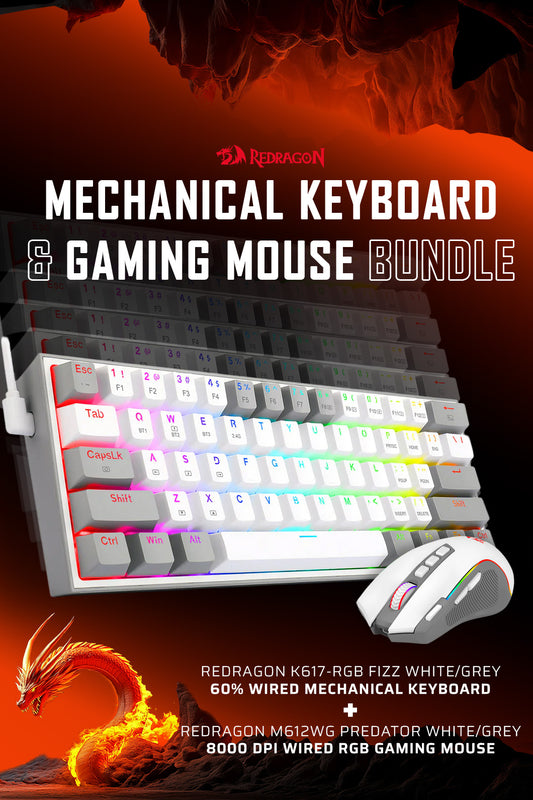 Electronic Rebellion Redragon M612 + K617-RGB Gaming Bundle