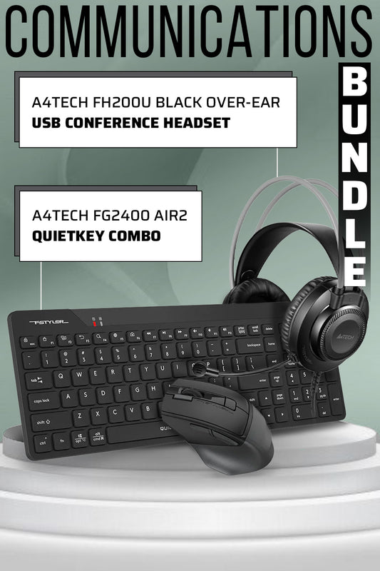 Electronic Rebellion A4Tech FH200U + FG2400 Office Bundle