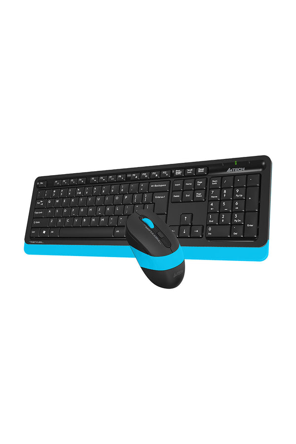 A4Tech - A4Tech FG1010 Blue Wireless Keyboard & Mouse Combo - blue