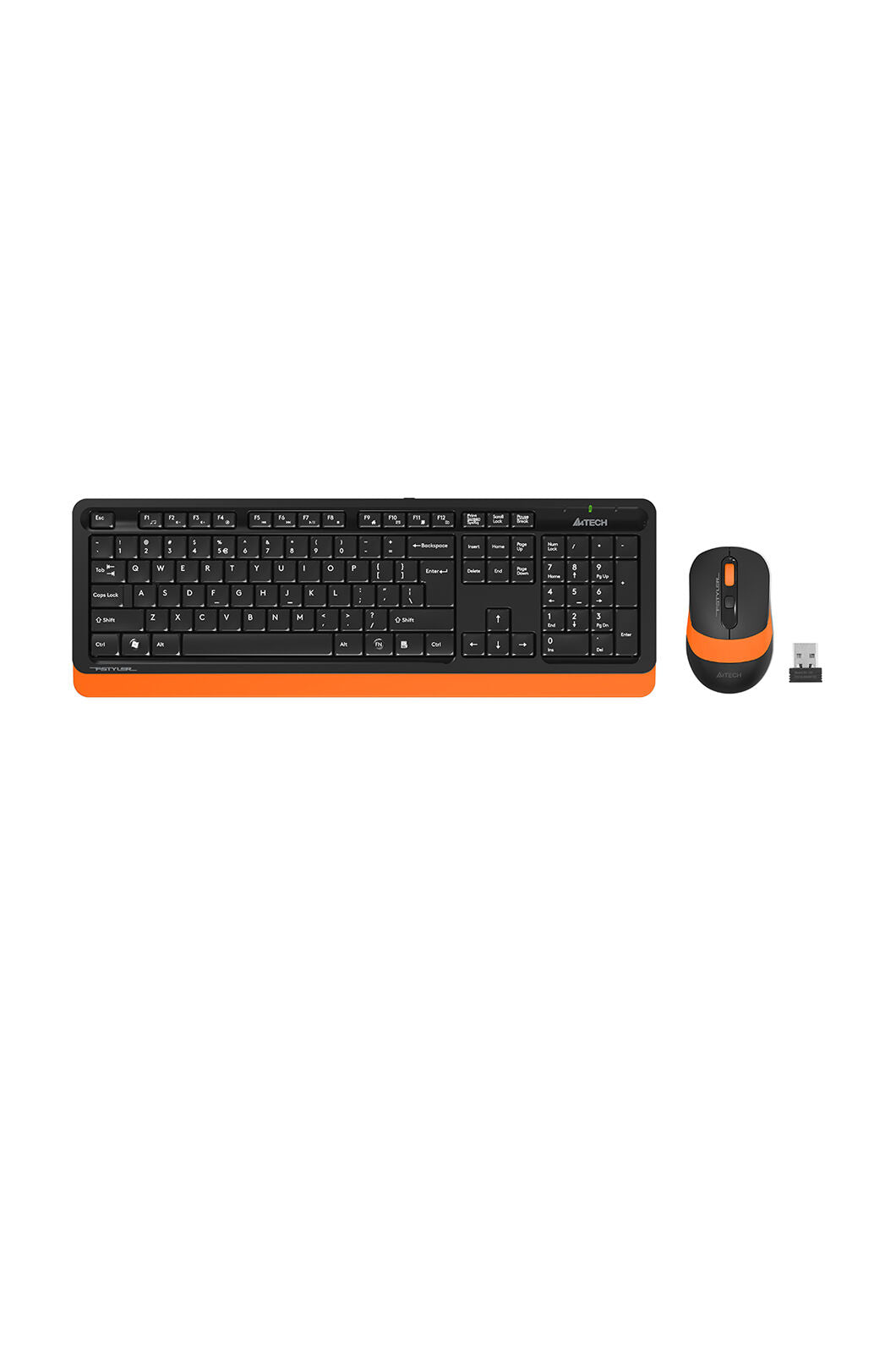 A4Tech - A4Tech FG1010 Orange Compact Wireless Keyboard & Mouse Combo - orange