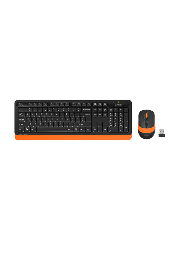 A4Tech - A4Tech FG1010 Orange Compact Wireless Keyboard & Mouse Combo - orange