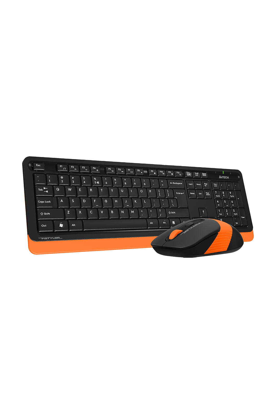 A4Tech - A4Tech FG1010 Orange Compact Wireless Keyboard & Mouse Combo - orange