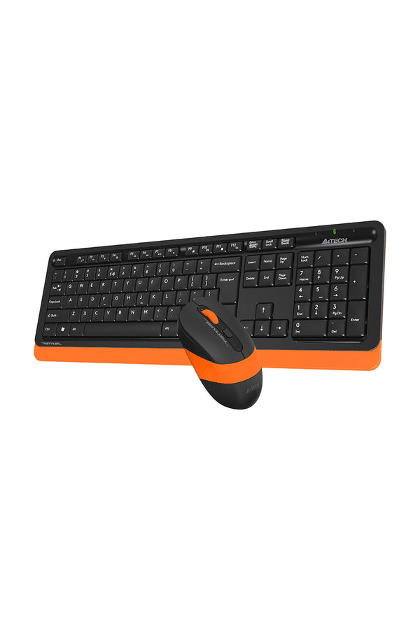 A4Tech - A4Tech FG1010 Orange Compact Wireless Keyboard & Mouse Combo - orange