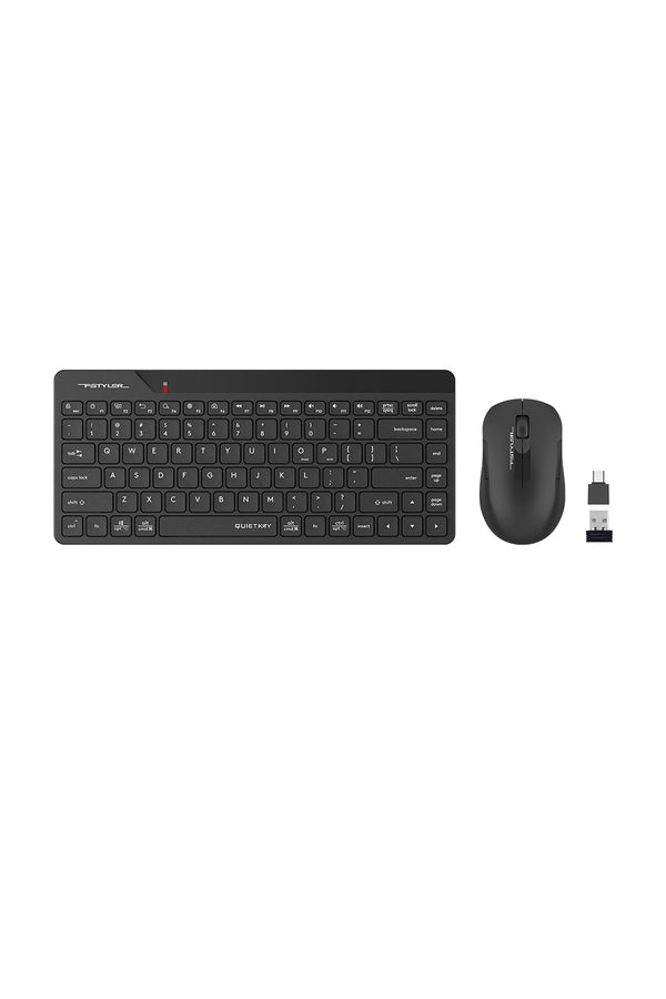 A4Tech - A4Tech FG2200 Air2 Black Compact Silent Wireless Keyboard & Mouse Combo - black