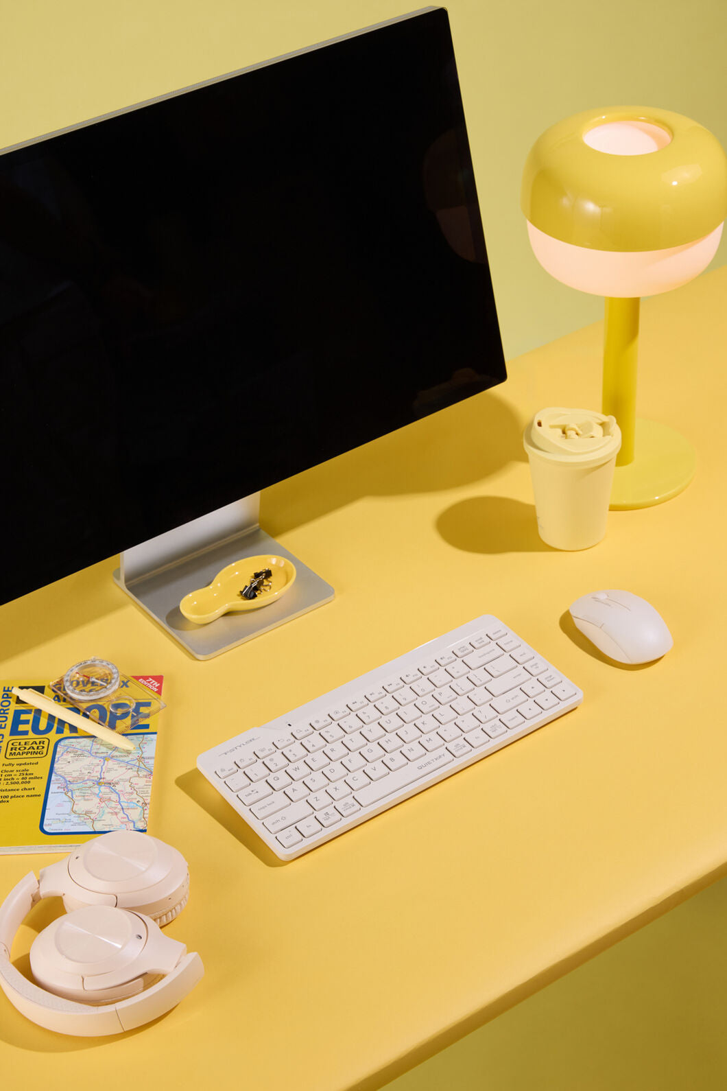 A4Tech - A4Tech FG2200 Air2 Beige Compact Silent Wireless Keyboard & Mouse Combo - beige