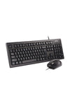 A4Tech - A4Tech KR-8572S Black Full-Size Silent Comfort Keyboard & Mouse Combo - black