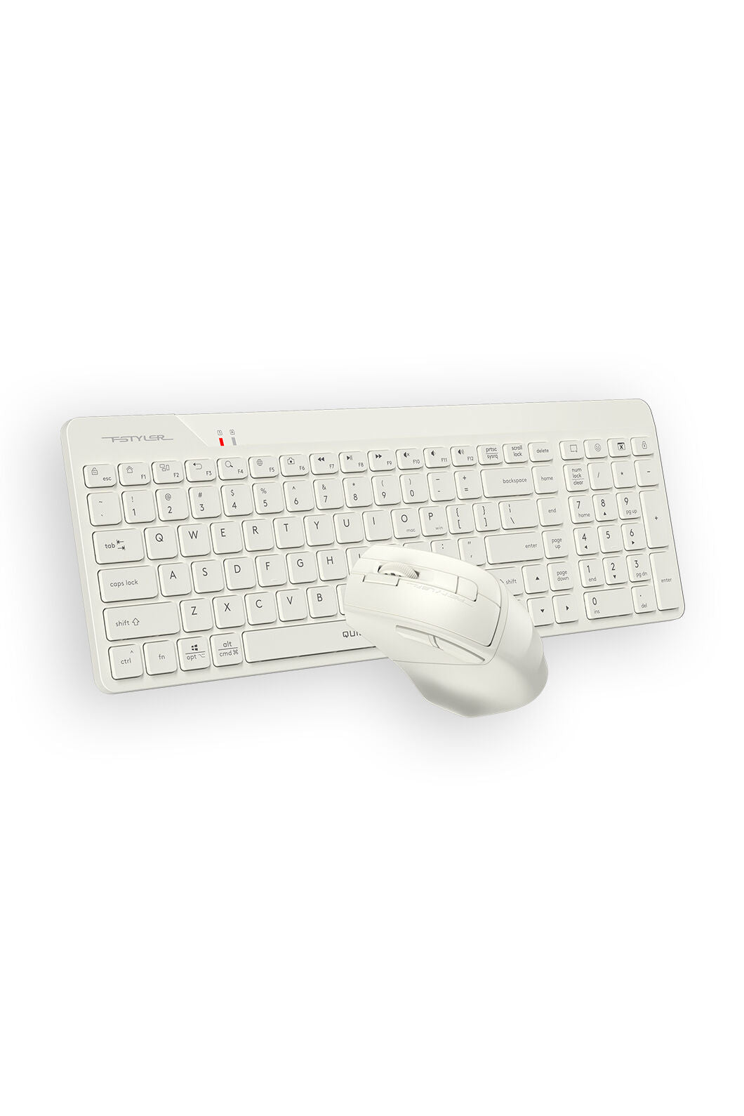 A4Tech - A4Tech FG2400 Air2 Beige QuietKey Wireless Keyboard & Air Mouse Combo - beige