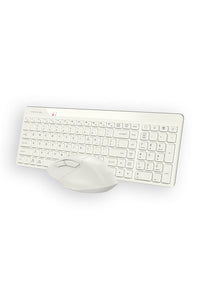 A4Tech - A4Tech FG2400 Air2 Beige QuietKey Wireless Keyboard & Air Mouse Combo - beige