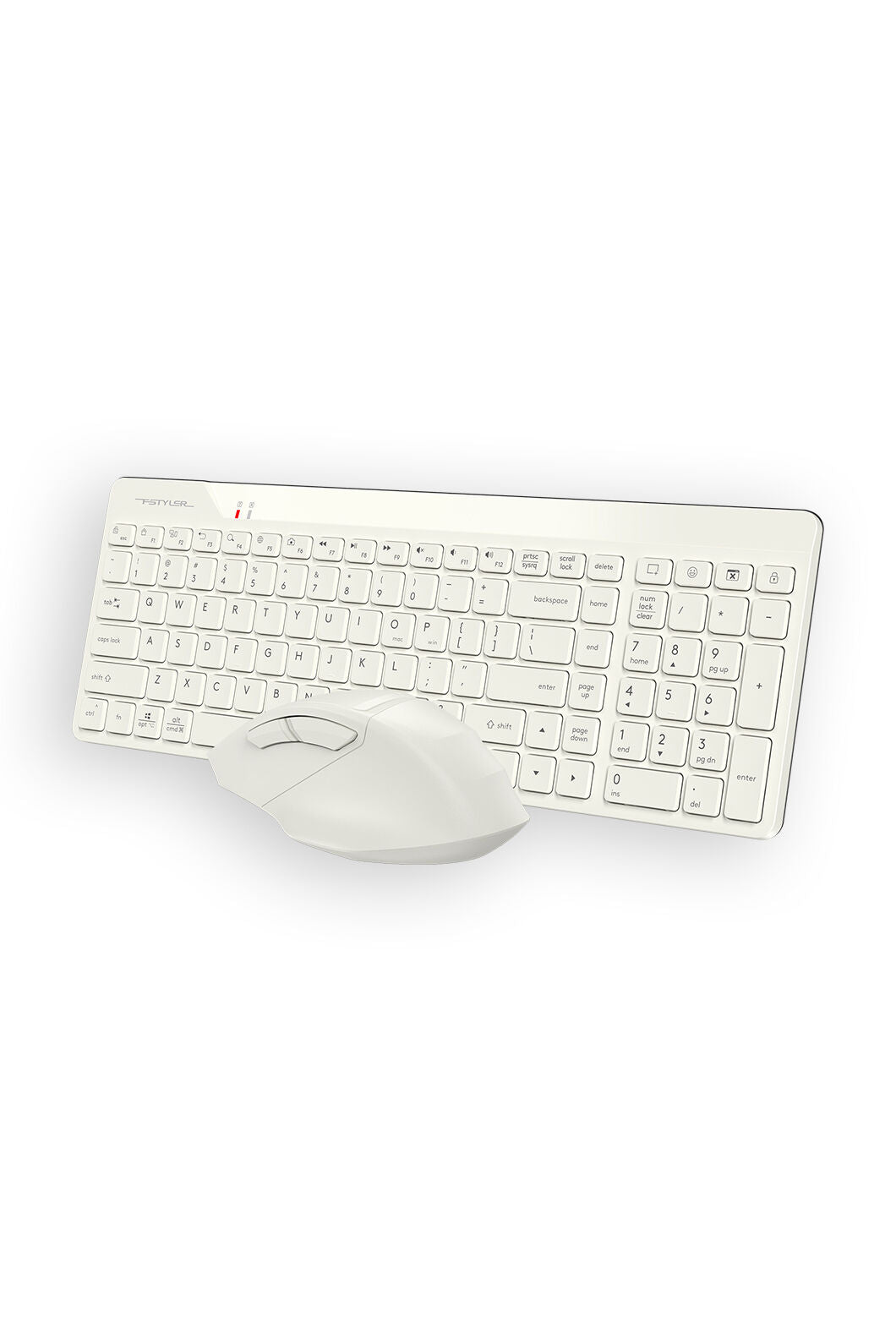 A4Tech - A4Tech FG2400 Air2 Beige QuietKey Wireless Keyboard & Air Mouse Combo - beige