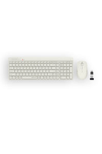 A4Tech - A4Tech FG2300 Air2 Beige QuietKey Wireless Keyboard & Air Mouse Combo - beige