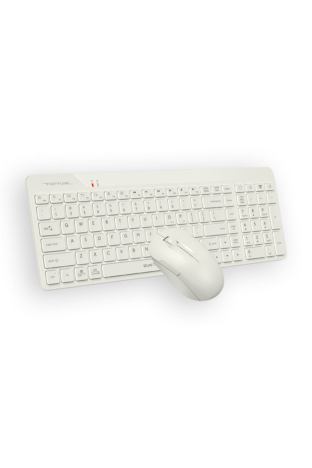 A4Tech - A4Tech FG2300 Air2 Beige QuietKey Wireless Keyboard & Air Mouse Combo - beige