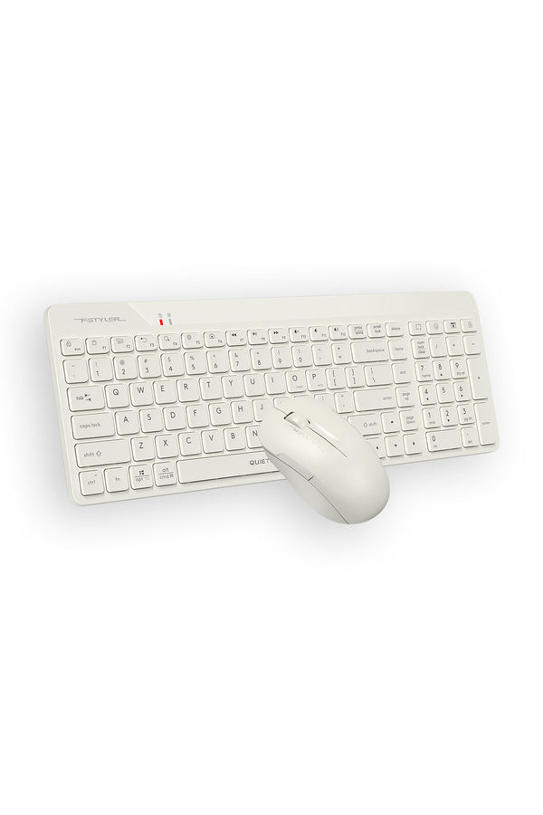 A4Tech - A4Tech FG2300 Air2 Beige QuietKey Wireless Keyboard & Air Mouse Combo - beige