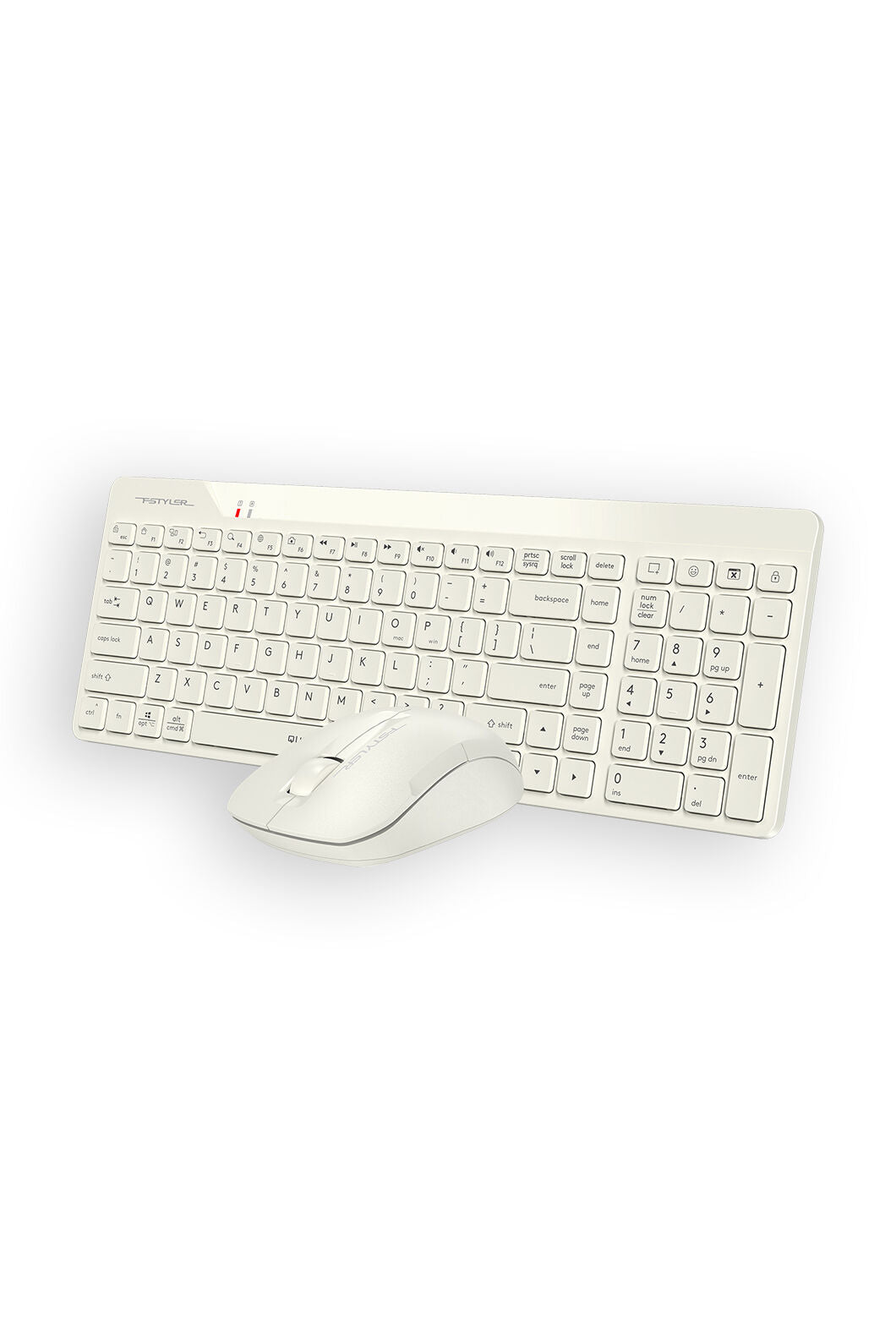 A4Tech - A4Tech FG2300 Air2 Beige QuietKey Wireless Keyboard & Air Mouse Combo - beige