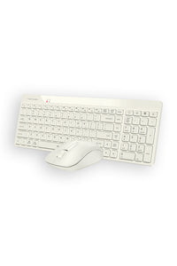 A4Tech - A4Tech FG2300 Air2 Beige QuietKey Wireless Keyboard & Air Mouse Combo - beige