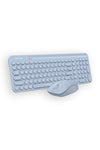 A4Tech - A4Tech FG3300 Air2 Blue QuietKey Wireless Keyboard & Air Mouse Combo - blue
