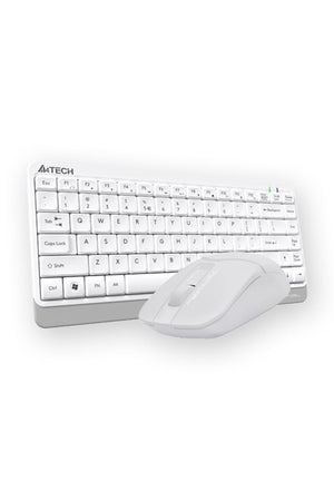 A4Tech - A4Tech FG1112S White Compact 2.4G Wireless Keyboard & Mouse Combo - white