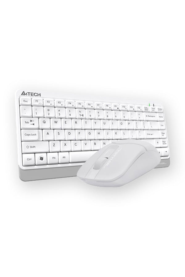 A4Tech - A4Tech FG1112S White Compact 2.4G Wireless Keyboard & Mouse Combo - white