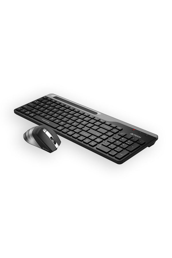 A4Tech - A4Tech FB2535C Grey Dual-Mode Wireless Keyboard & Rechargeable Mouse Combo - grey