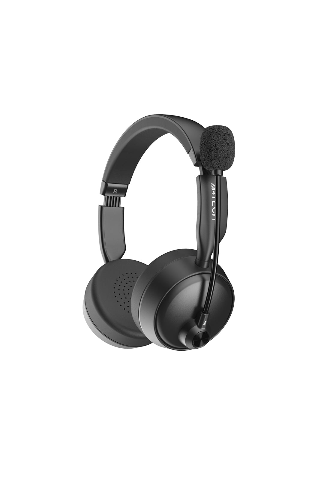 A4Tech - A4Tech BH235 Black Over-Ear Wireless Noise-Cancelling Bluetooth Headset - black