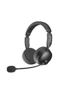 A4Tech - A4Tech BH235 Black Over-Ear Wireless Noise-Cancelling Bluetooth Headset - black