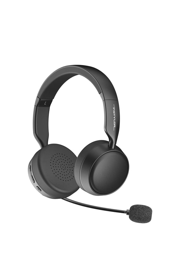A4Tech - A4Tech BH235 Black Over-Ear Wireless Noise-Cancelling Bluetooth Headset - black