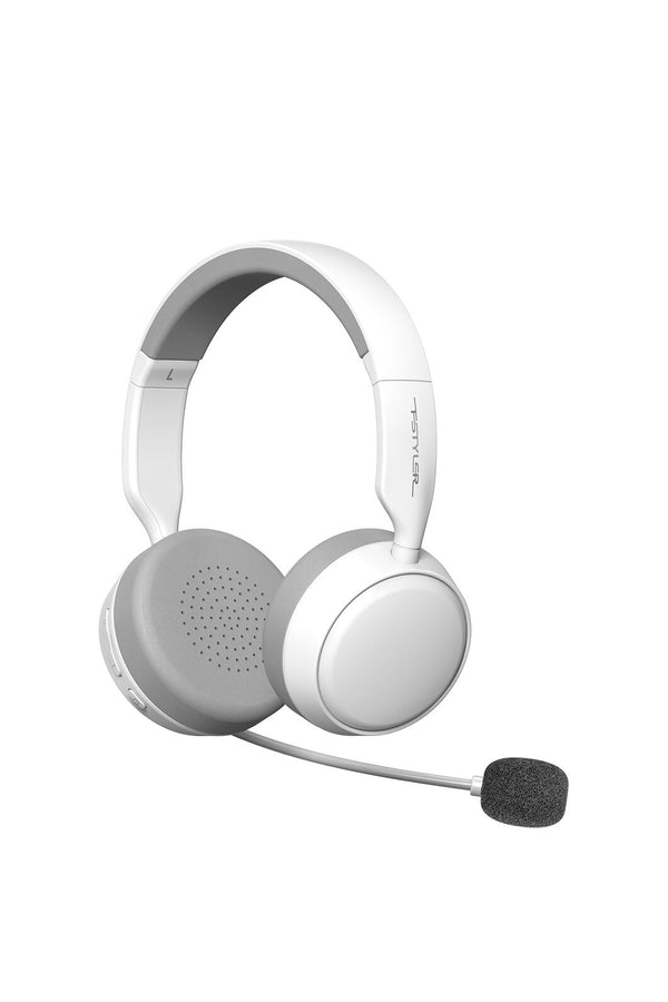 A4Tech - A4Tech BH235 White Over-Ear Wireless Noise-Cancelling Bluetooth Headset - white