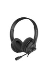 A4Tech - A4Tech HU-10 Black On-Ear Lightweight Stereo USB Headset - black