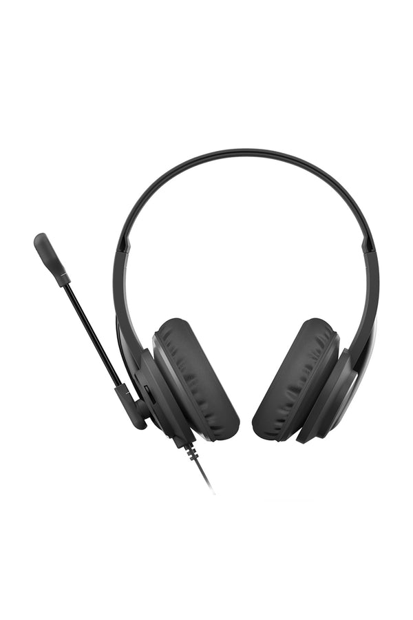 A4Tech - A4Tech HU-10 Black On-Ear Lightweight Stereo USB Headset - black