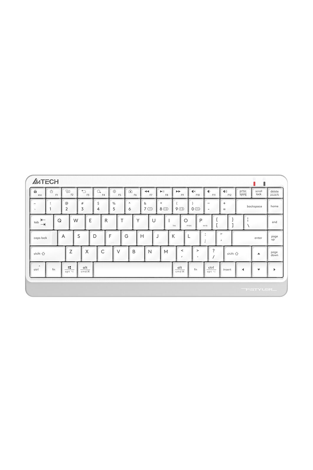 A4Tech - A4Tech FBK11 White Compact Dual-Mode Wireless Keyboard - white