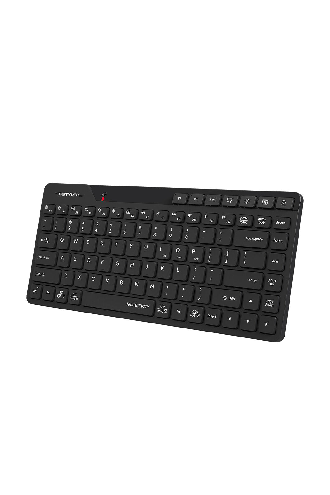 A4Tech - FBK26C AS Recharge Cmpct KB - black