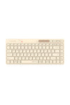 A4Tech - A4Tech FBK26C AS Cafe Latte Rechargeable Compact QuietKey Keyboard - cafe-latte
