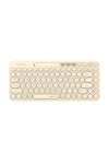 A4Tech - A4Tech FBK36C AS Cafe Latte Compact Rechargeable QuietKey Keyboard - cafe-latte