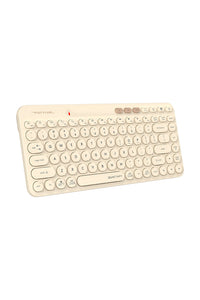 A4Tech - FBK36C AS Recharge Cmpct KB - cafe-latte