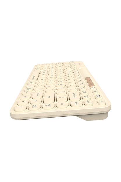 A4Tech - FBK36C AS Recharge Cmpct KB - cafe-latte