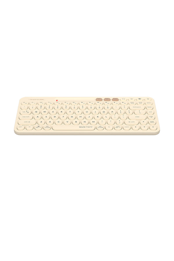 A4Tech - FBK36C AS Recharge Cmpct KB - cafe-latte