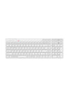 A4Tech - A4Tech FBK27C AS White Rechargeable TKL QuietKey Keyboard - white