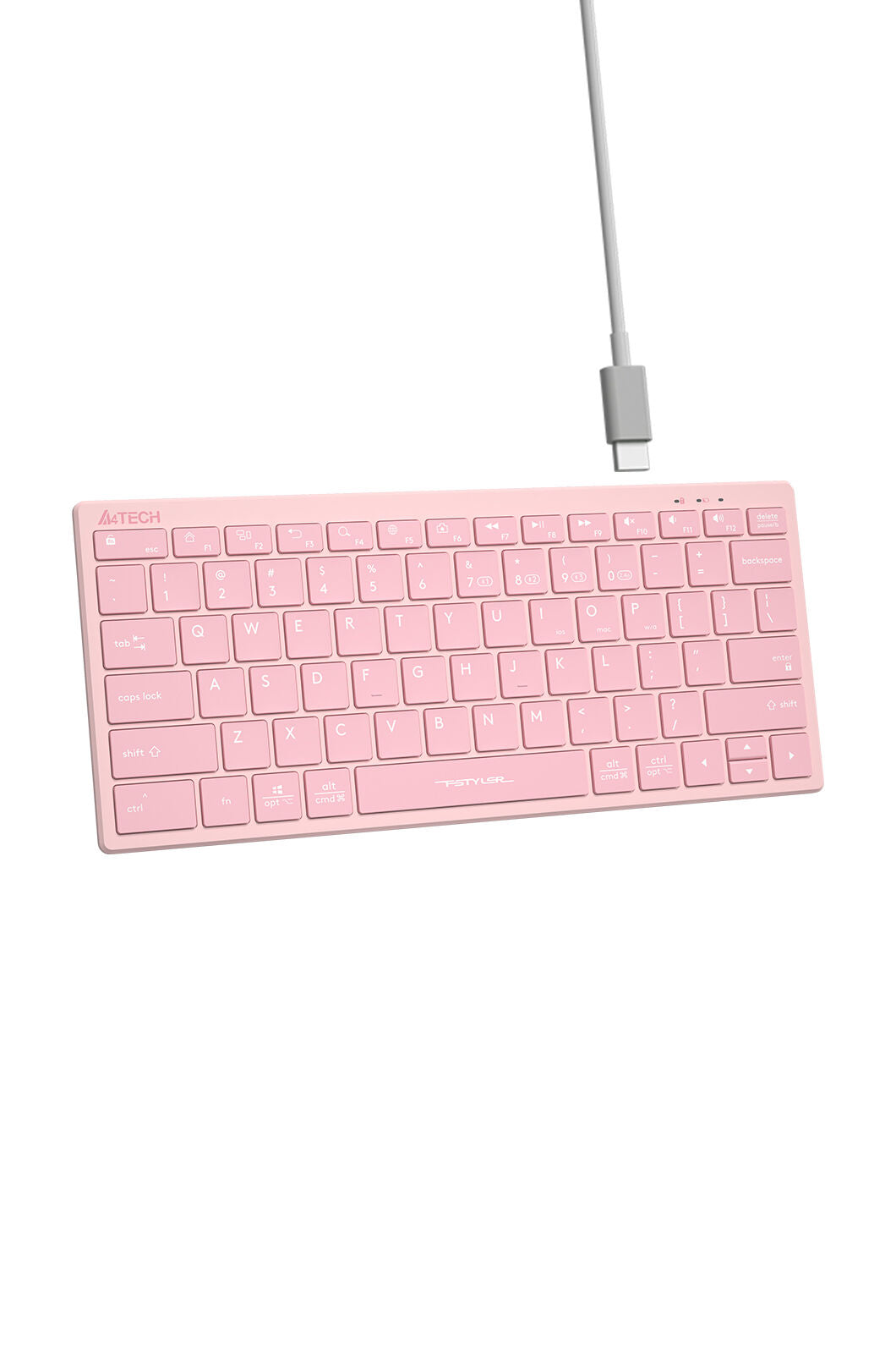 A4Tech - FBX51C SSwitch Nano Cmpct KB - baby-pink