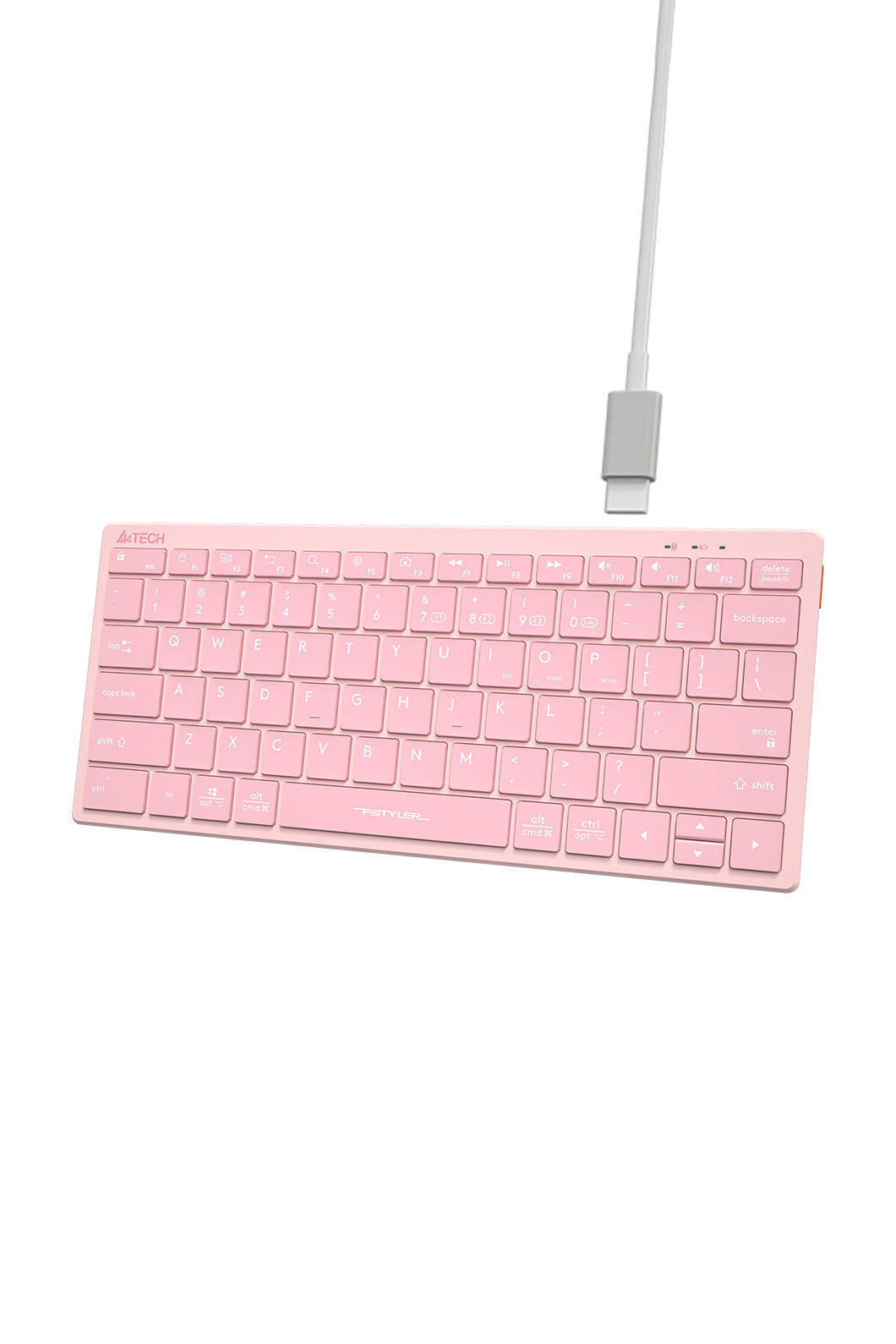 A4Tech - FBX51C SSwitch Nano Cmpct KB - baby-pink