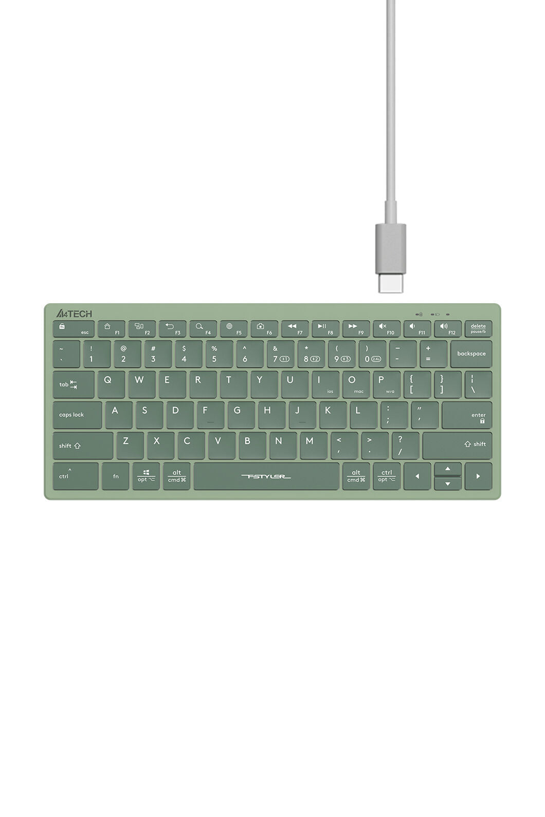 A4Tech - FBX51C SSwitch Nano Cmpct KB - matcha-green